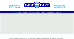 Desktop Screenshot of eastcare.co.nz