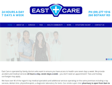 Tablet Screenshot of eastcare.co.nz